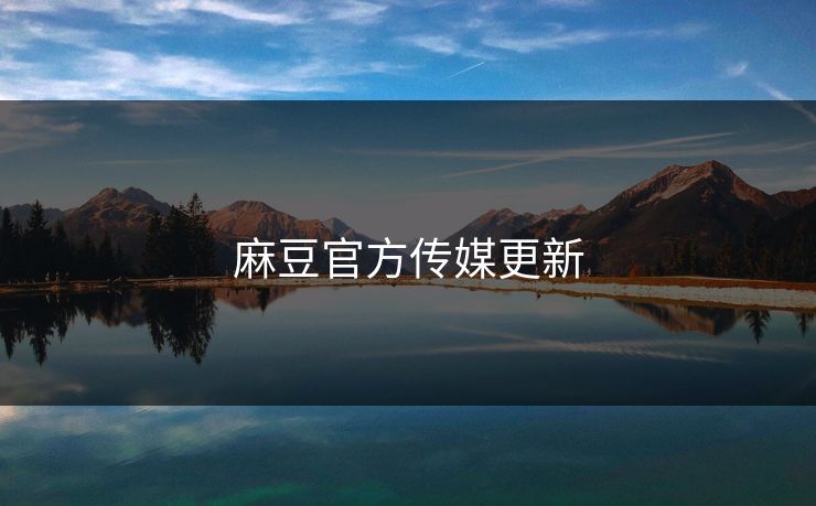 麻豆官方传媒更新